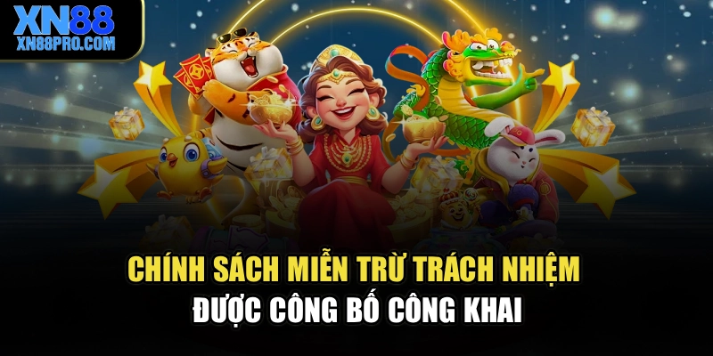 Chính sách miễn trừ trách nhiệm được công bố công khai