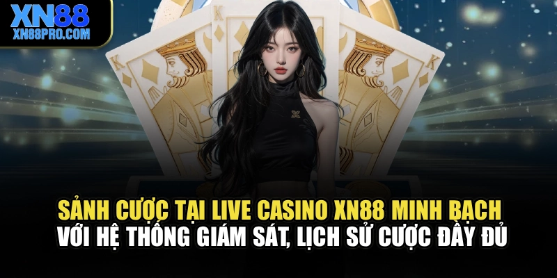 Sảnh cược tại live casino XN88 minh bạch với hệ thống giám sát, lịch sử cược đầy đủ